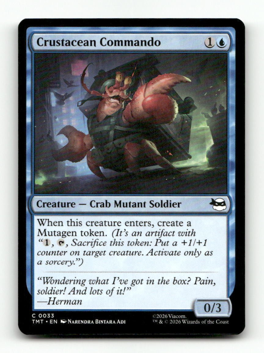 Crustacean Commando 0033 Teenage Mutant Ninja Turtles MTG NM