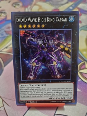 Yu-Gi-Oh D/D/D Wave High King Caesar COTD 1st Edition Super Rare Light Played 