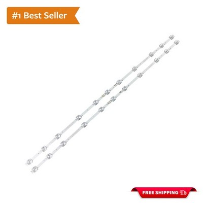 Energy Efficient LED Backlight Strips for TCL 43'' TV - 2 Pieces with Remote