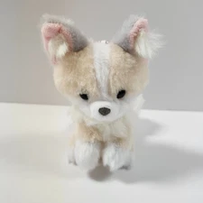 Fox Plushie Beige Stuffed Animal Chokon and Fox Kyuubi Hana Yayuki 4" Keychain