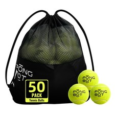 50 Pack Tennis Balls with Bag, Pressureless and High Elasticity for Practice,...