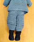 2 Vintage Duchess Doll Corp Boy Dolls in Crocheted Suits Sleep Eyes 7" MCM 1950s — photo 9