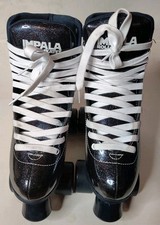 Impala Quad Roller Skates   Women  s Size 6 Holographic Midnight Black Sparkle