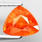1.26ct.TOP MANDARIN ORANGE SPESSARTITE GARNET NATURAL GEMSTONE TRILLION CUT