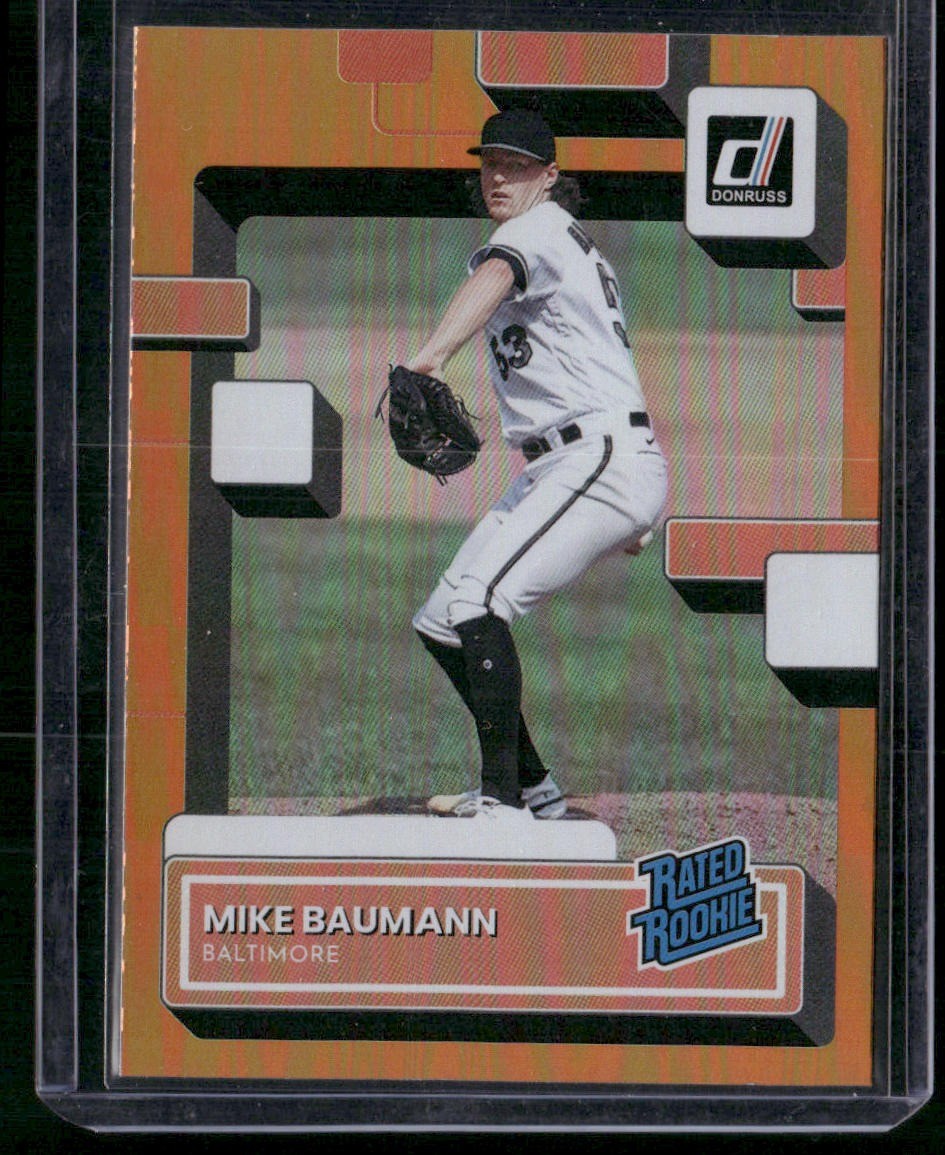 2022 Donruss #57 Mike Baumann Holo Orange