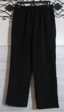 Alfred dunner Women's Pants Size 10P Black Elastic Waist