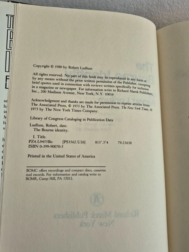 Jason Bourne Series Book Lot-Robert Ludlum-Bourne Identity, Supremacy, Ultimatum Foto 4 de 4