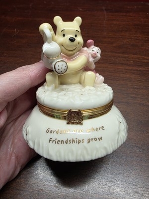 Lenox Treasures Pooh's Friendship Garden Trinket Disney Piglet Missing Ear