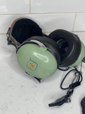 David Clark Aviation Headset Pilot Aircraft H10-76 Green Untested