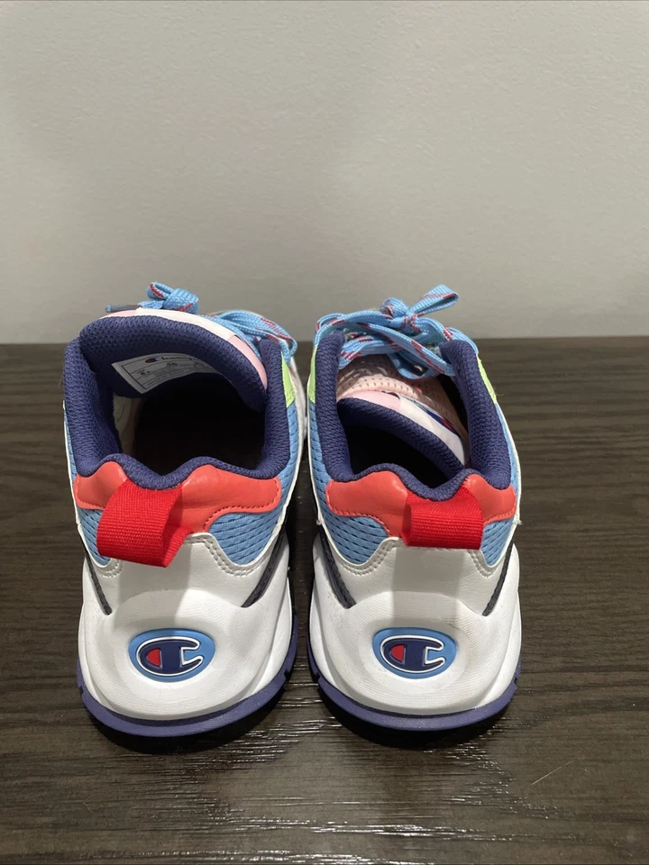 Кроссовки теннисные Champion Block 93 Eighteen SP BLOCK кожа белые 8w синие розовые красные - Изображение 4 из 4