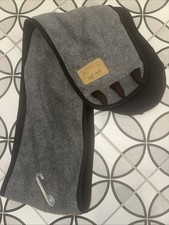 Gap Kids Bear Claw Scarf Boys Gray One Size Fleece Winter 5 Feet Long