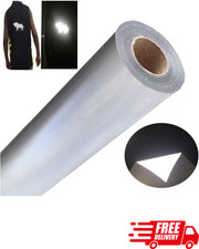 Reflective Heat Transfer Vinyl Roll Light Gray 12x10ft Iron On HTV