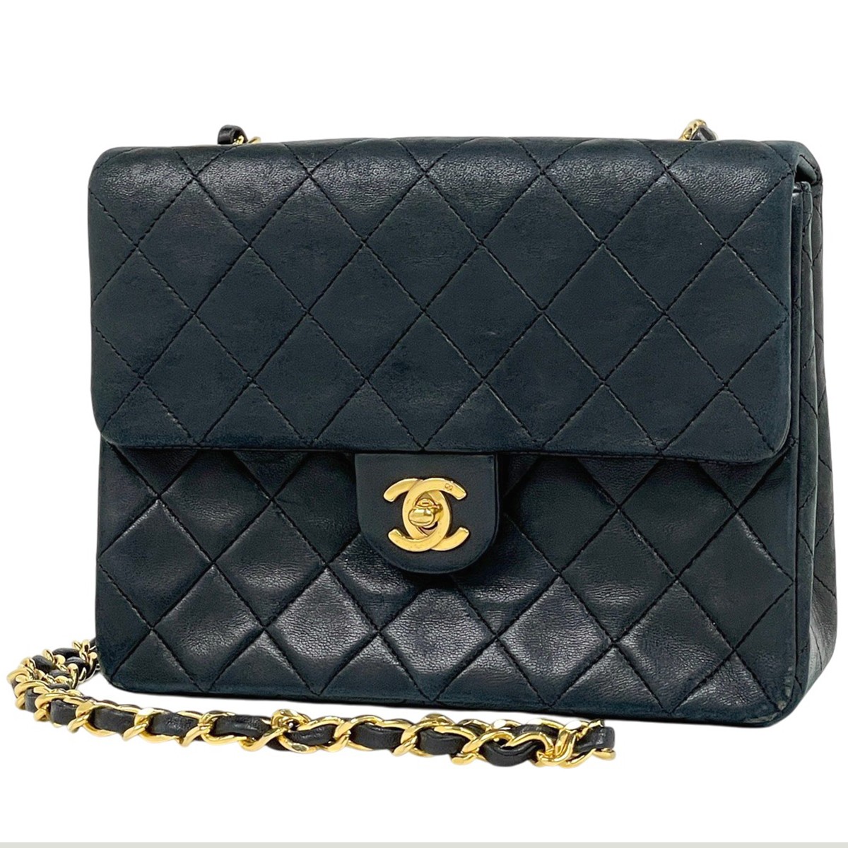 CHANEL Matrasse Single flap Chain Shoulder Bag (Interlocking) CC