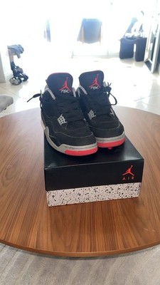 Jordan Air Jordan 4 Retro OG Bred 2019 Black Cement Grey Fire Red 308497-060 Men