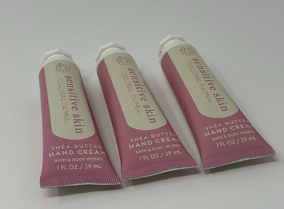3 New Bath & Body Works Sensitive Skin Colloidal Oatmeal Hand Cream Shea Butter