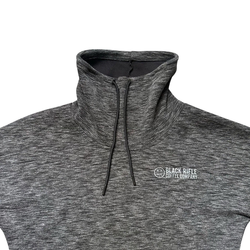 Pullover Negro Rifle Coffee Co Damas S Gris Cuello Simulado Cremallera Bolsillo Sport-Tek Foto 3 de 4