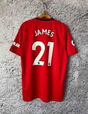 Adidas Manchester United 2019/20 Home Jersey James 21 Red Shirt