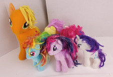 lot of 6 My Little Pony 7   Plush Unicorn Stuffed Toy