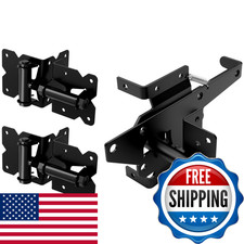 Winsoon Stainless Steel Self Closing Gate Hinge And Latch Hardware Kit Heavy