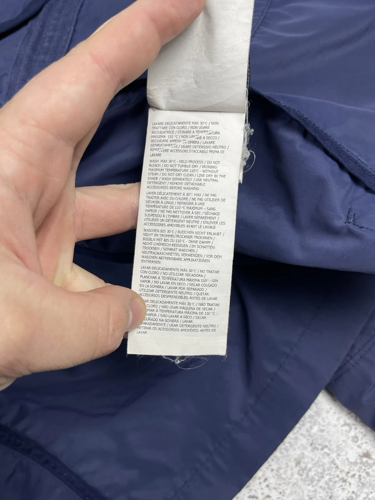 Vintage Stone Island 2012 Micro Reps Field Jacket Navy Blue Faded Color size XL - product detail image 18