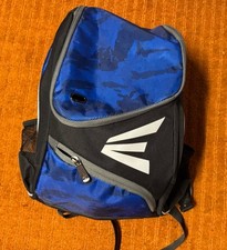 Easton Baseball/Softball Bag  Bat Glove Cleats  Blue  Black  15" X 10" X 9"