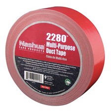 NASHUA 2280 Duct Tape,Red,1 7/8 in x 60 yd,9 mil 30F053