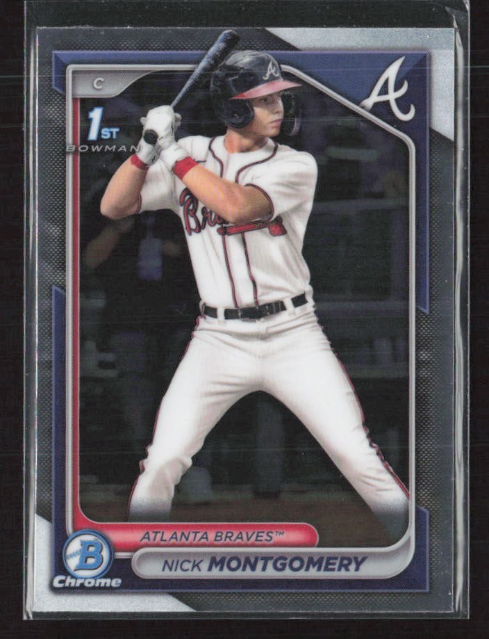 2024 Bowman Draft #BDC-129 Nick Montgomery Chrome Atlanta Braves (C)