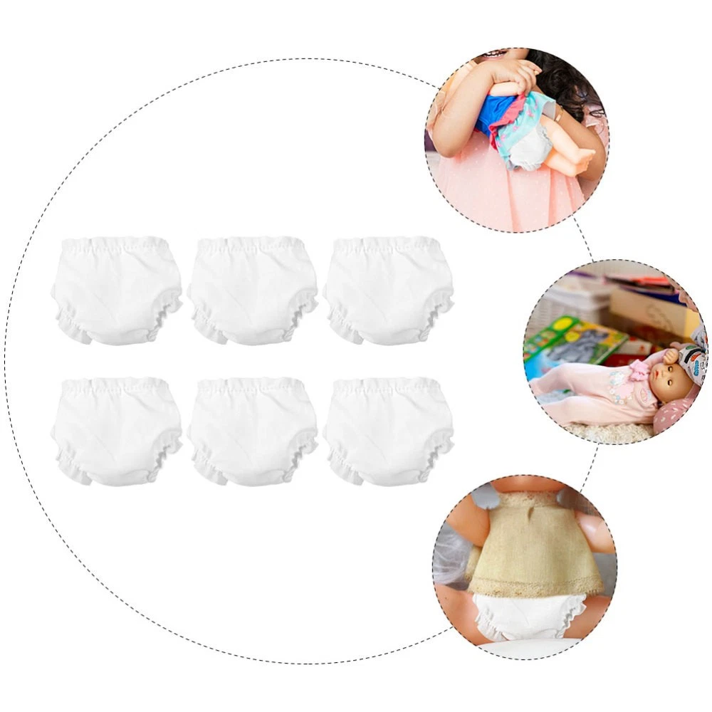 VETEMENTS 6 Pz Bambola Vestiti Bambino Dolly Accessori Pannolini Giocare Mutande