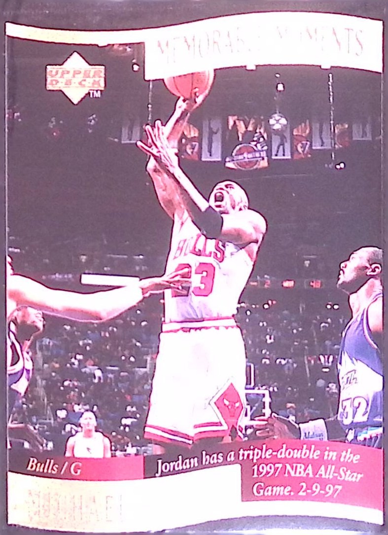 1996-97 Collector's Choice #1 Michael Jordan Memorable Moments Bulls HOF NBA