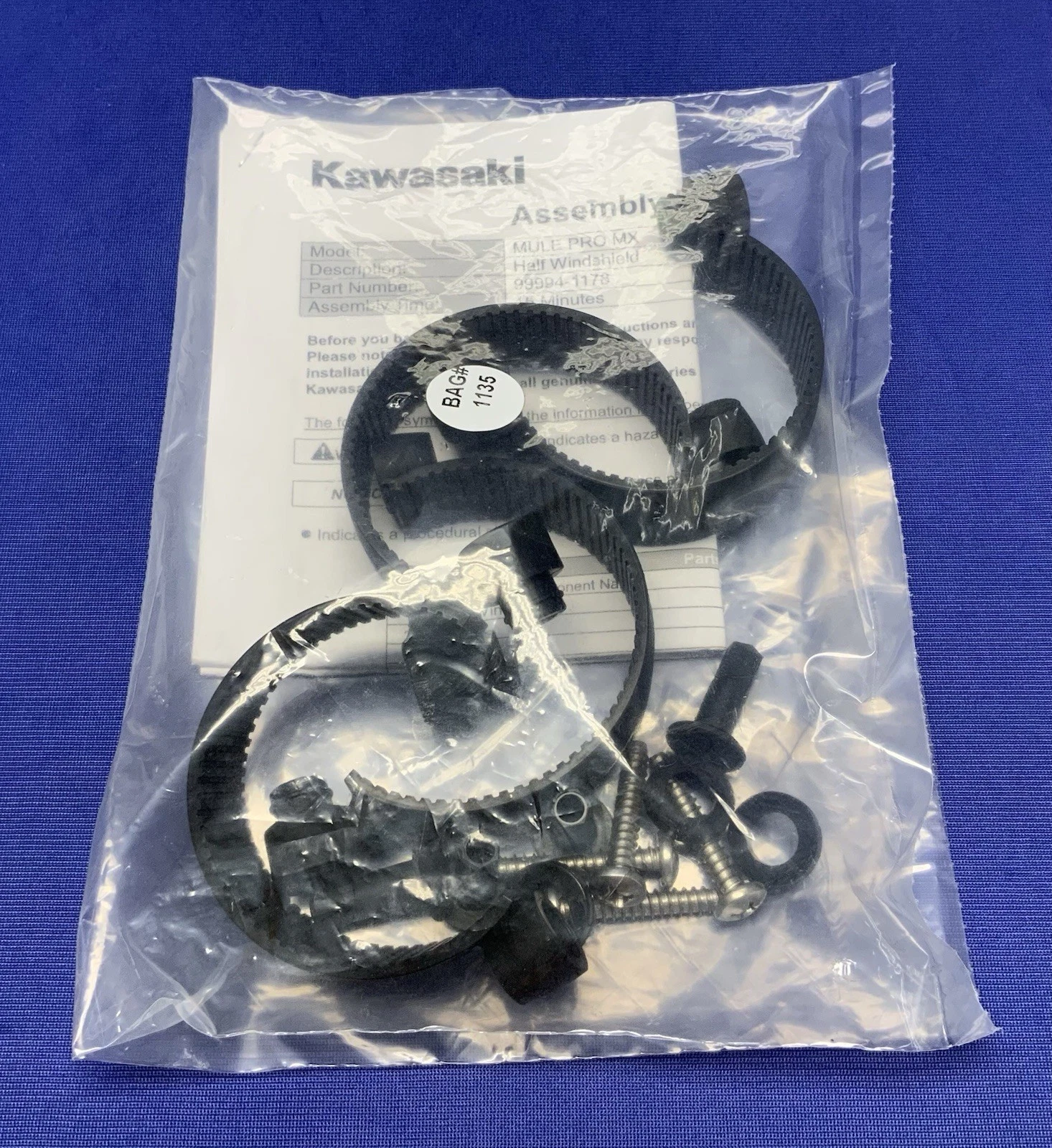 Kawasaki Polycarbonate Half Windshield Mule Pro-MX 2021-2022/2027 OEM 99994-1178