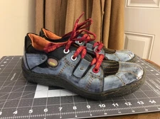 TMA Eyes Multicolor Leather Shoes Womens Size EU 42 US 9.5