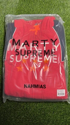 NAHMIAS x Marty Supreme A24 Korea Jacket Red Blue Hooded Size L Exclusive NWT - product listing photo