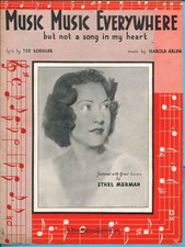 Harold ARLEN & Ted Koehler - MUSIC MUSIC EVERYWHERE - Ethel Merman