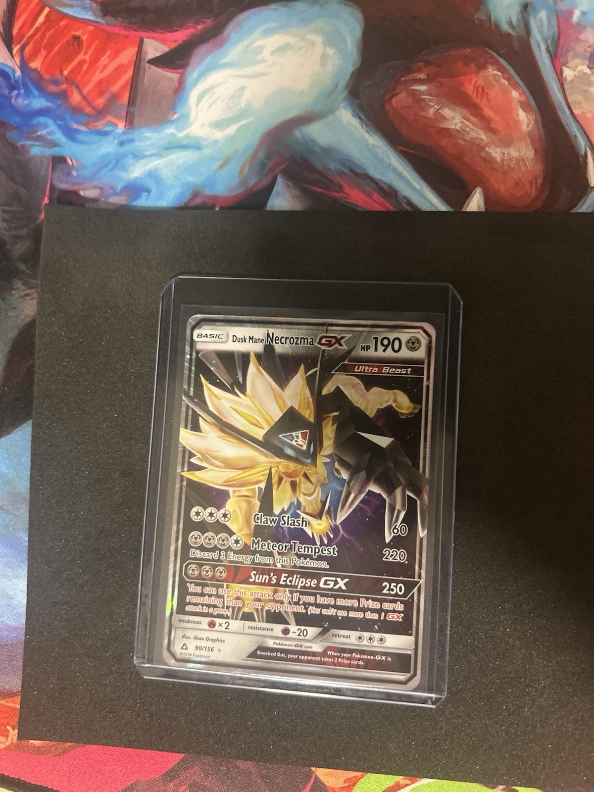 Pokémon TCG Dusk Mane Necrozma GX Ultra Prism Card 90/156