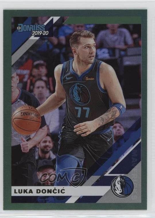 2019-20 Panini Donruss Green Flood Luka Doncic #46 2y0