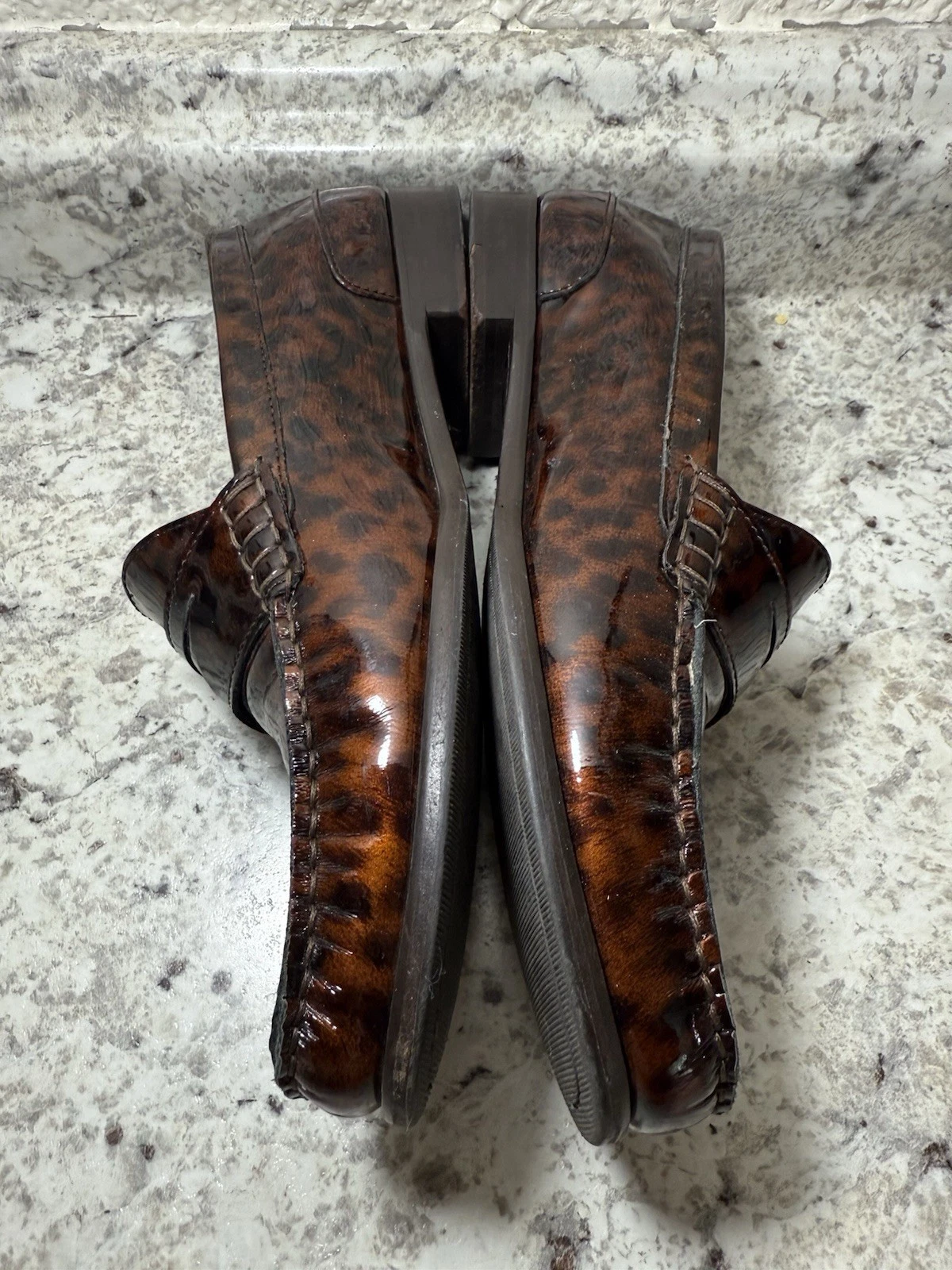 NIKE Scarpe mocassini donna Cole Haan taglia 7 stampa leopardata scarpe eleganti