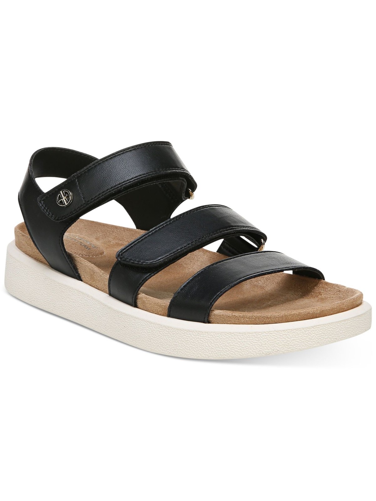 GIANI BERNINI Womens Black 1'' Platform Felicitty Wedge Slingback Sandal 9.5 M