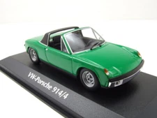 VW PORSCHE 914-4 1972 Green Cabriolet Maxichamps 940065664 1:43 Minichamps 914/4