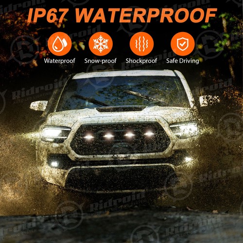 For 2020-2022 Toyota Tacoma TRD Sport Pro Offroad Raptor Style LED Grille Lights - Picture 12 of 23