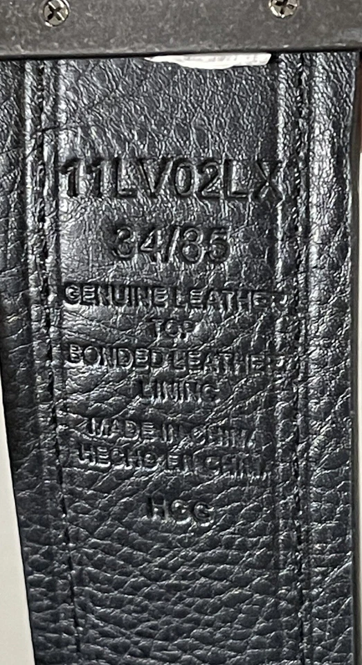 Cinturón de cuero negro Levi Strauss & Co talla 34/85 Foto 4 de 4