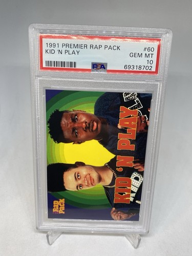 1991 Premier Rap Series Kid 'N Play #60 PSA 10 GEM MINT POP 1 SCARCE - Picture 2 of 7