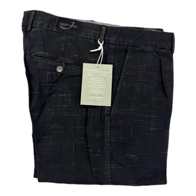 JACOB COHEN TOM COMF Academy Herren 5 Pocket Chino Jeans Hose schwarz grau Karo!