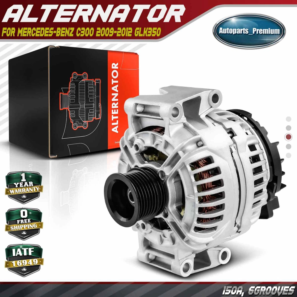 2009 mercedes on sale c300 alternator