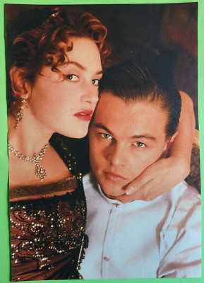 B53. Leonardo di Caprio / Kate Winslet TITANIC Bilddokument Werbung Reklame 1998