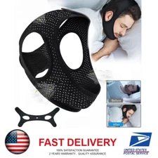 Apnea Snore Stop Belt Anti Snoring Chin Strap Snoreless Sleep Jaw Solution US