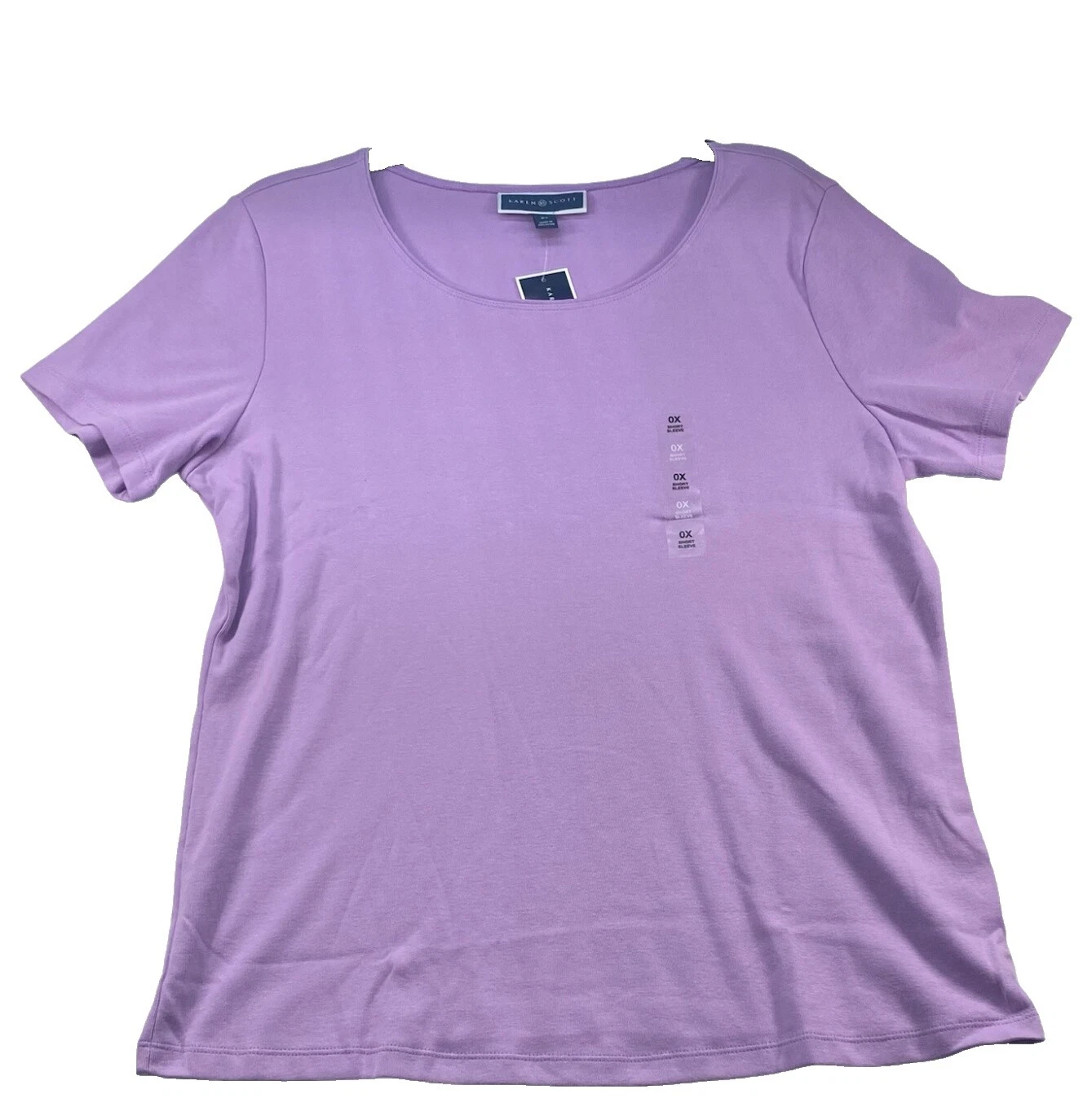 Karen Scott Algodón Camiseta Tops Para Mujer