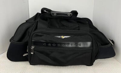 Chrysler Crossfire Duffle Bag Touring Gear Satchel  Black Travel Luggage EUC