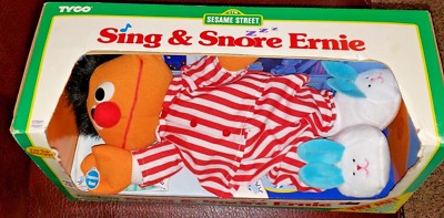 SESAME STREET Sing & Snore ERNIE by Tyco 1996 - New in original