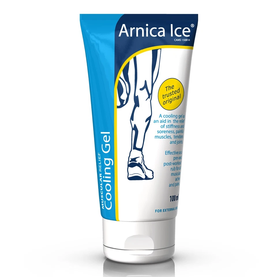 Arnica Ice Muscular Relief Cooling Gel 100ml | Pre & Post Workout Muscle Rub