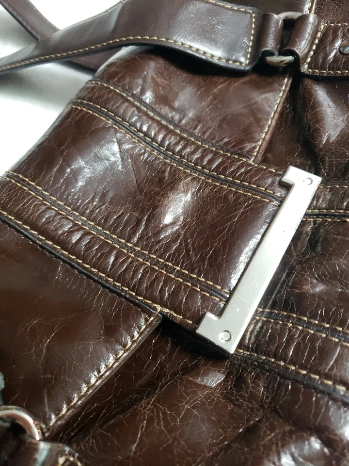 Apt. 9 Bolso de Mano Inspirado Vintage Color Marrón Foto 2 de 4